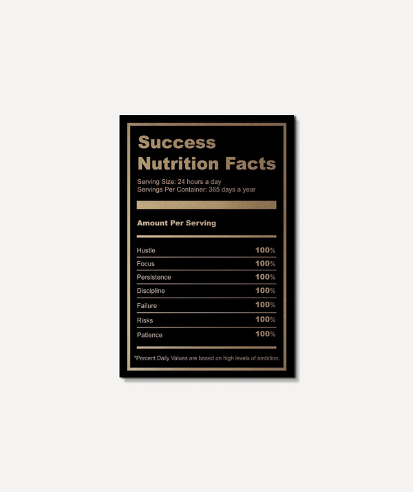 Success Nutrition Facts ( Black Edition)
